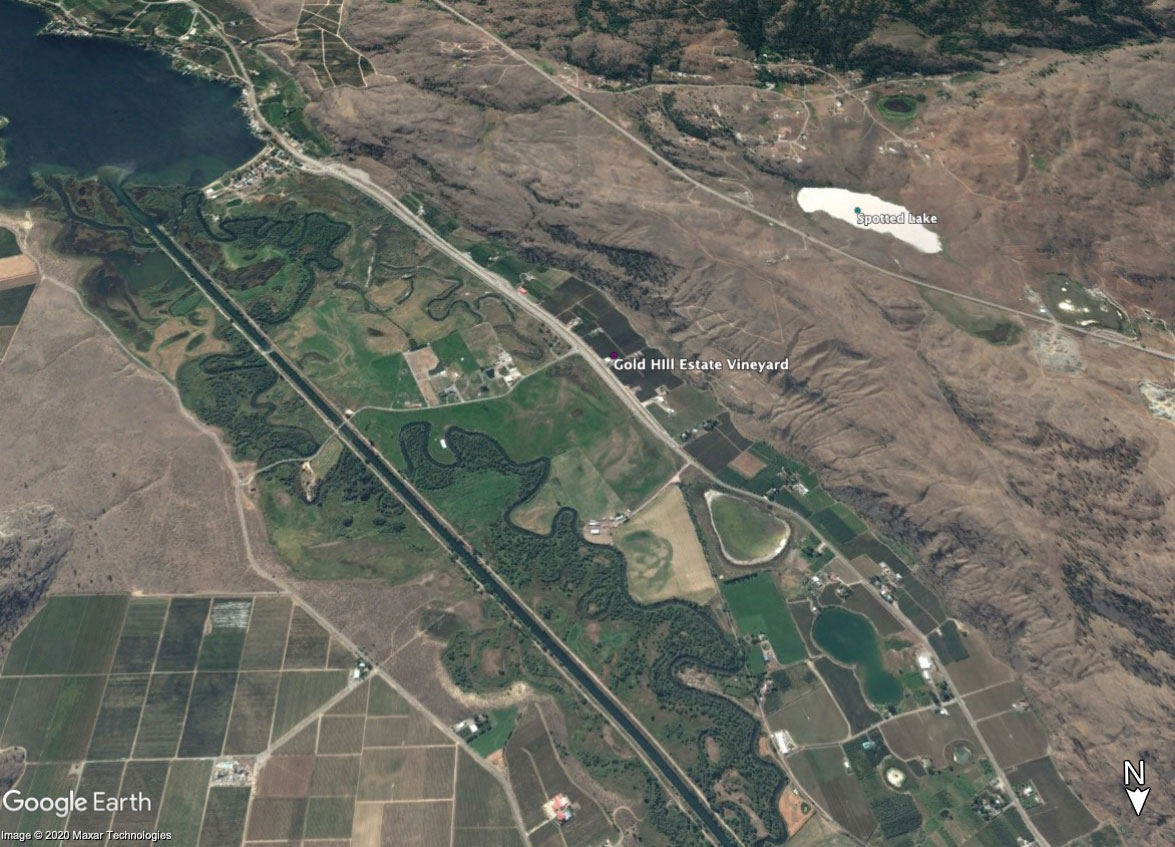 Gold Hill Estate Vineyard satellite image