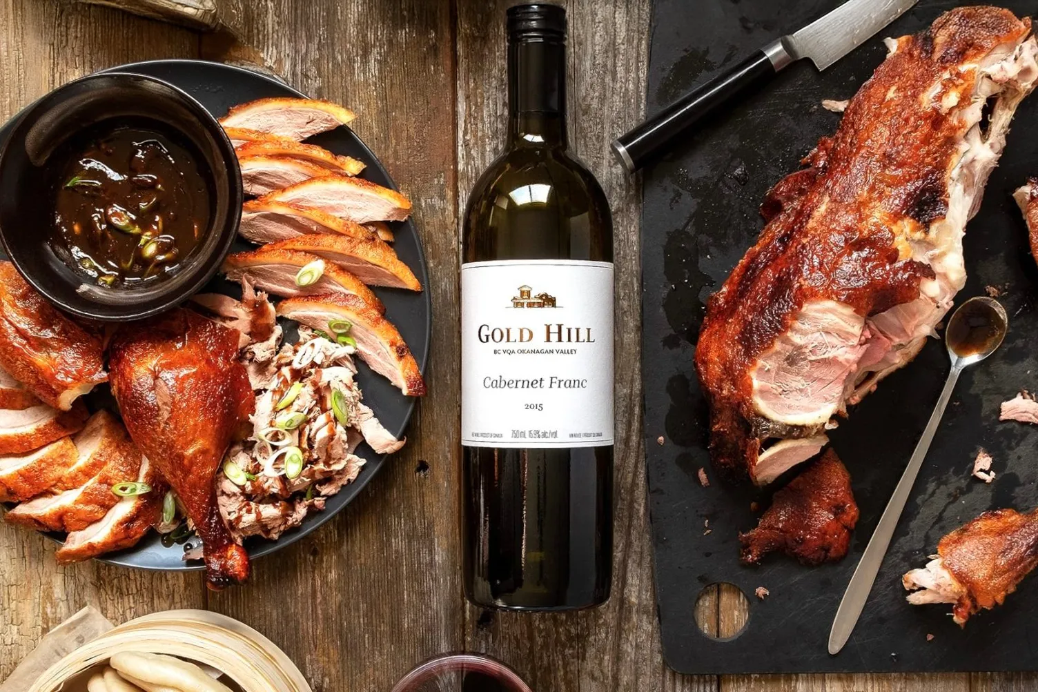 Food and wine at Gold Hill Winery